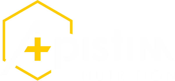 Apistim Nutrition white logo no background